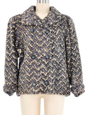 1960s Cropped Boucle Fur Coat