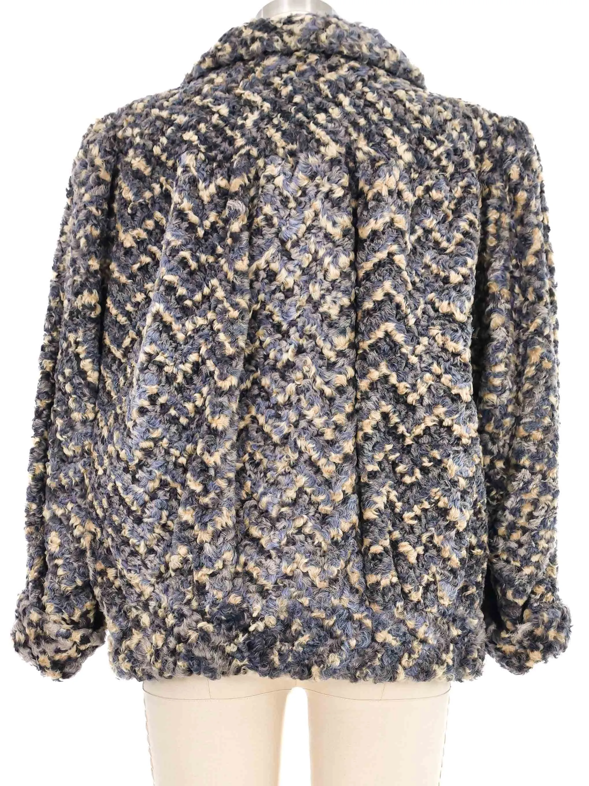 1960s Cropped Boucle Fur Coat