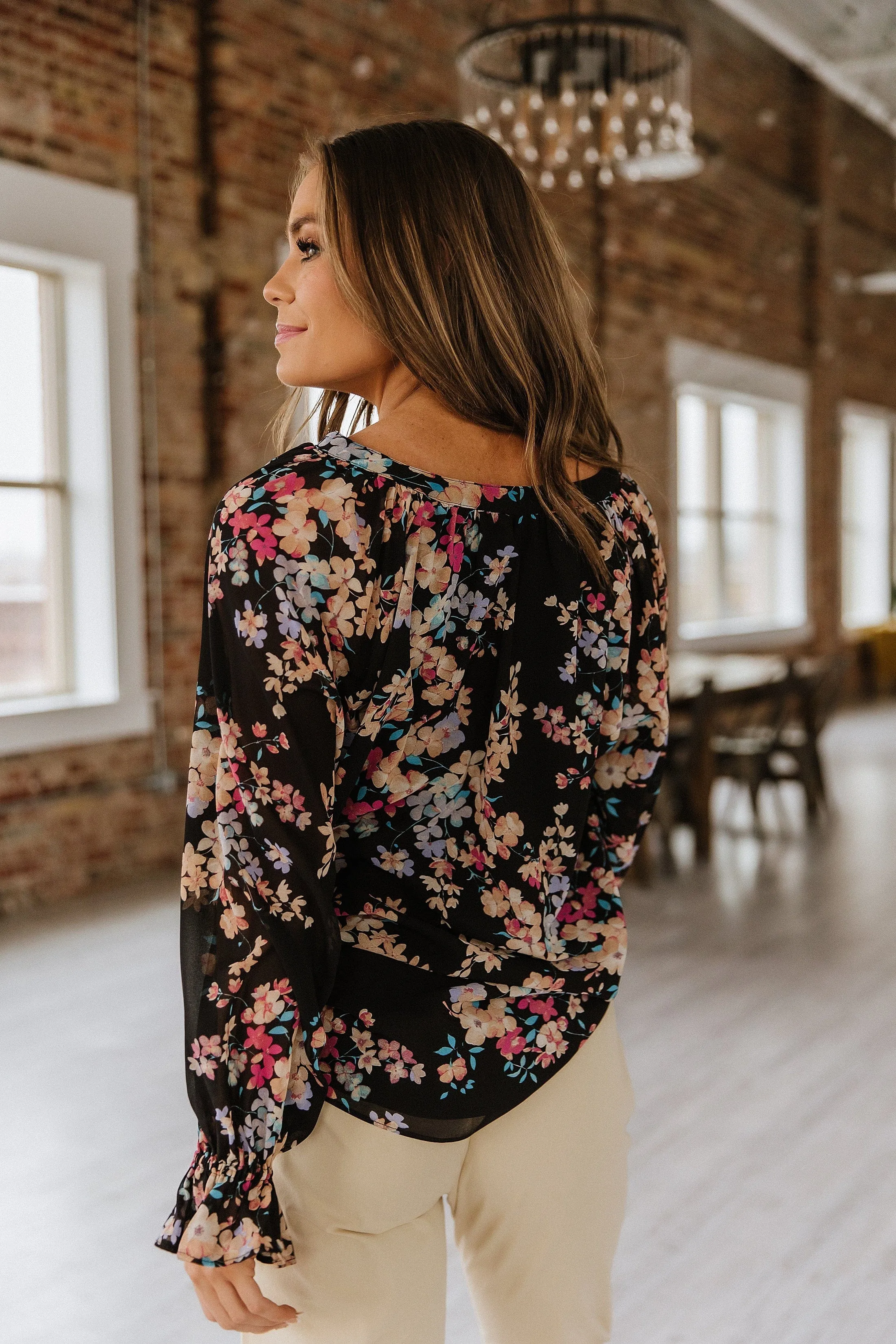 Aura Floral Print Blouse | S-2XL | PRE ORDER