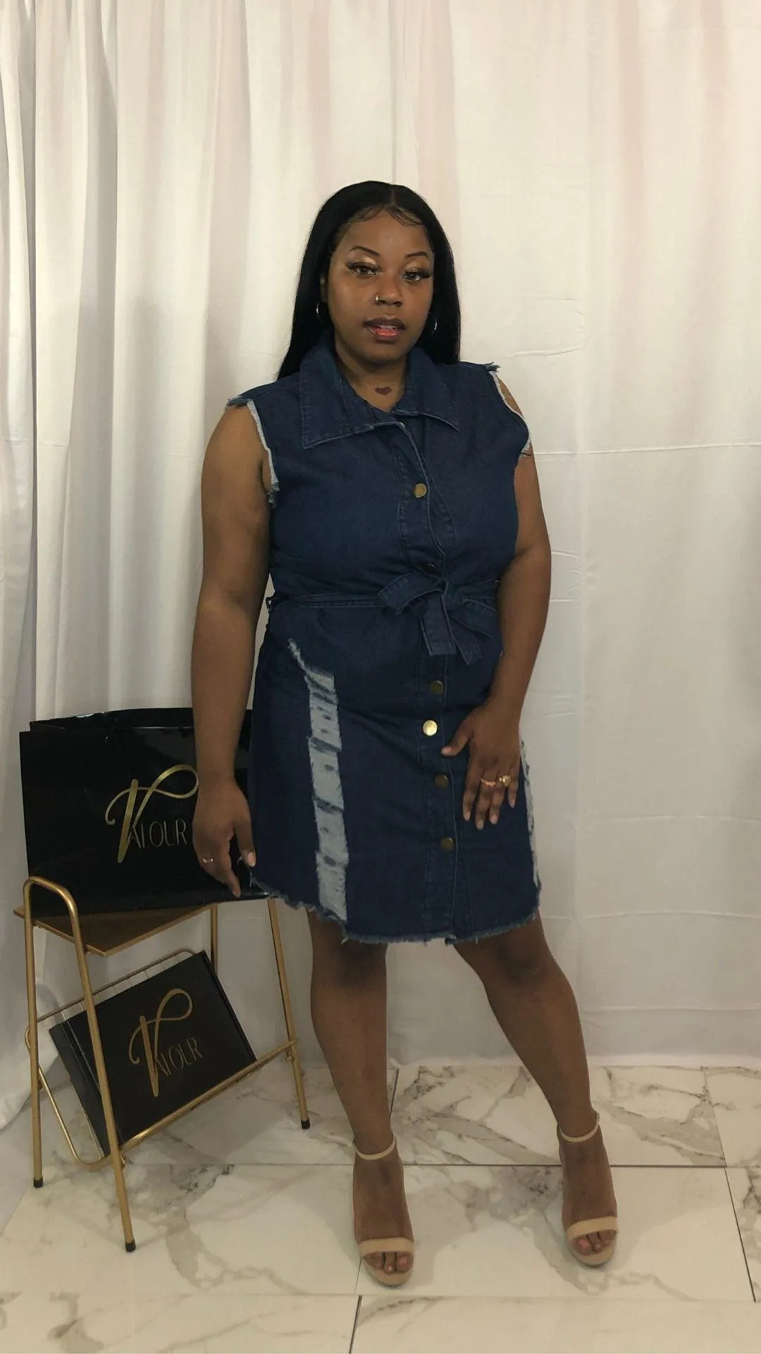 Bianca Denim Jean Dress