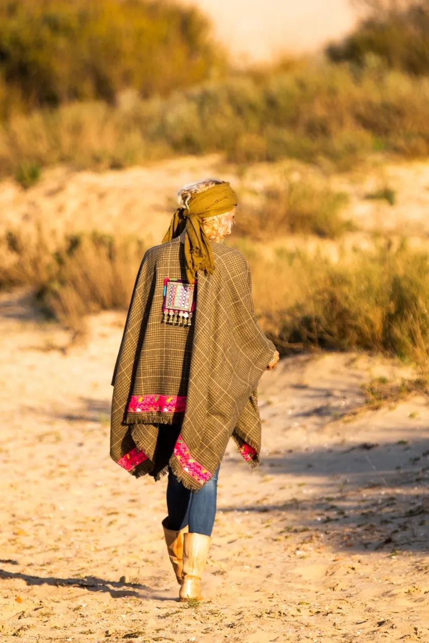 Brown Wool Cape