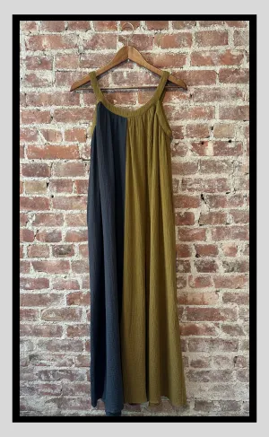 Color Block Maxi Dress