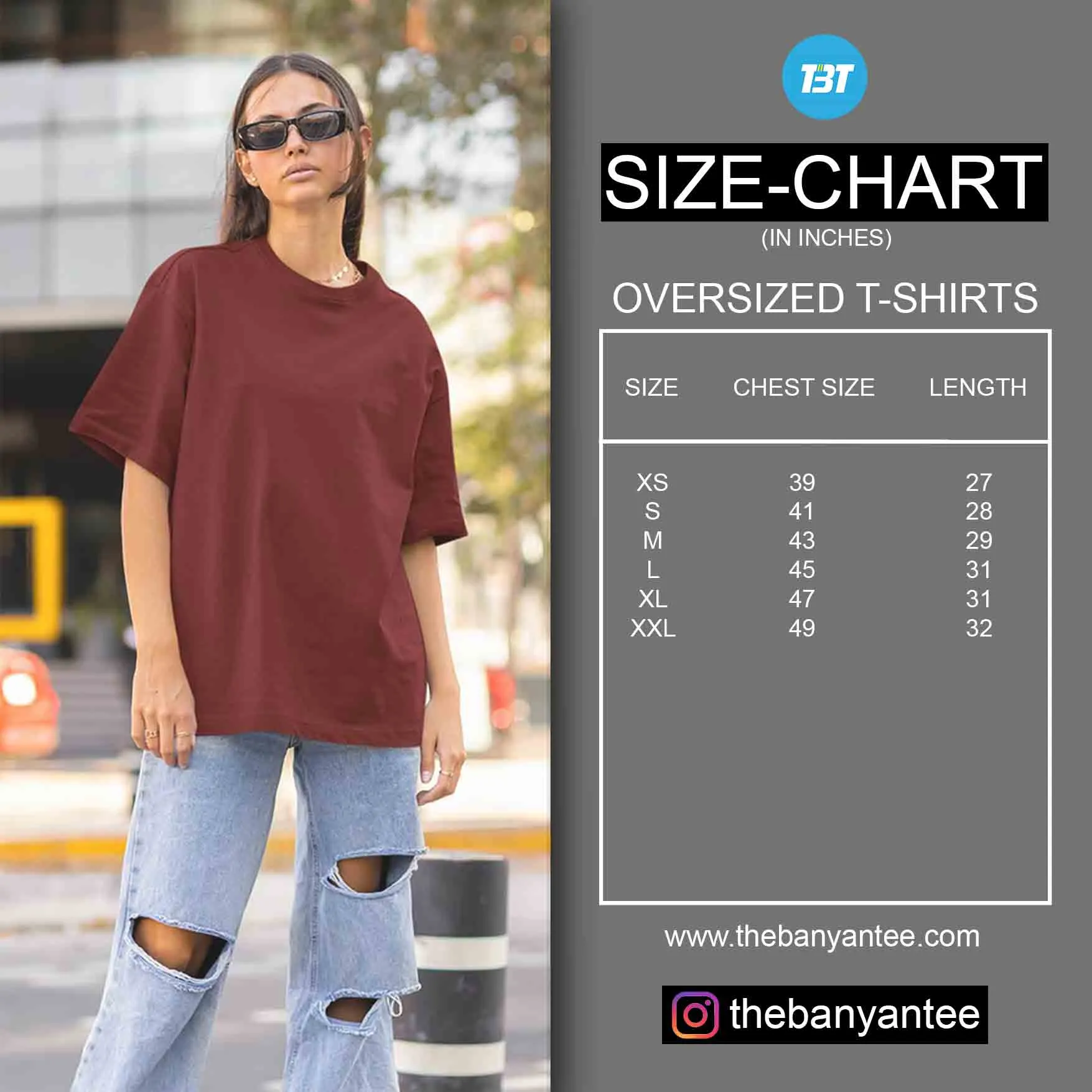 Custom Oversized T shirt (Single Side Printing In Front Or Back)