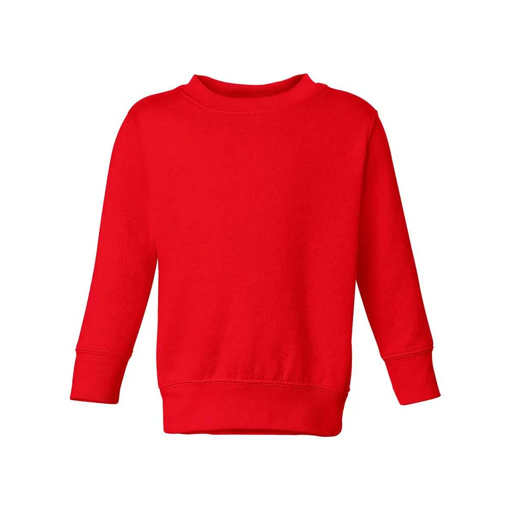 Embroidered Floral Initial Youth and Toddler Sweatshirt