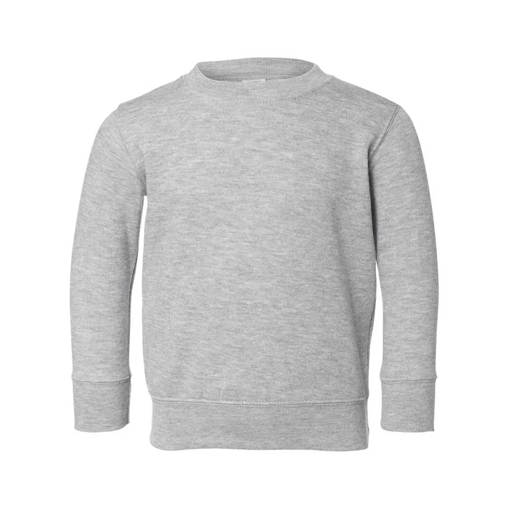 Embroidered Floral Initial Youth and Toddler Sweatshirt