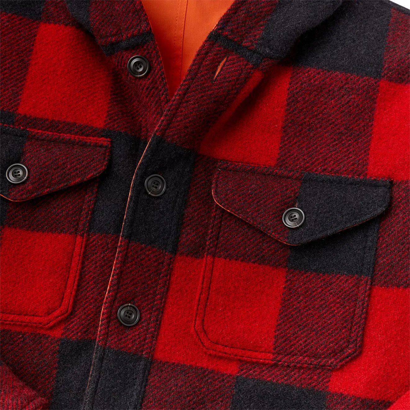 Filson Snohomish Reversible Jacket Red / Black Buffalo Check