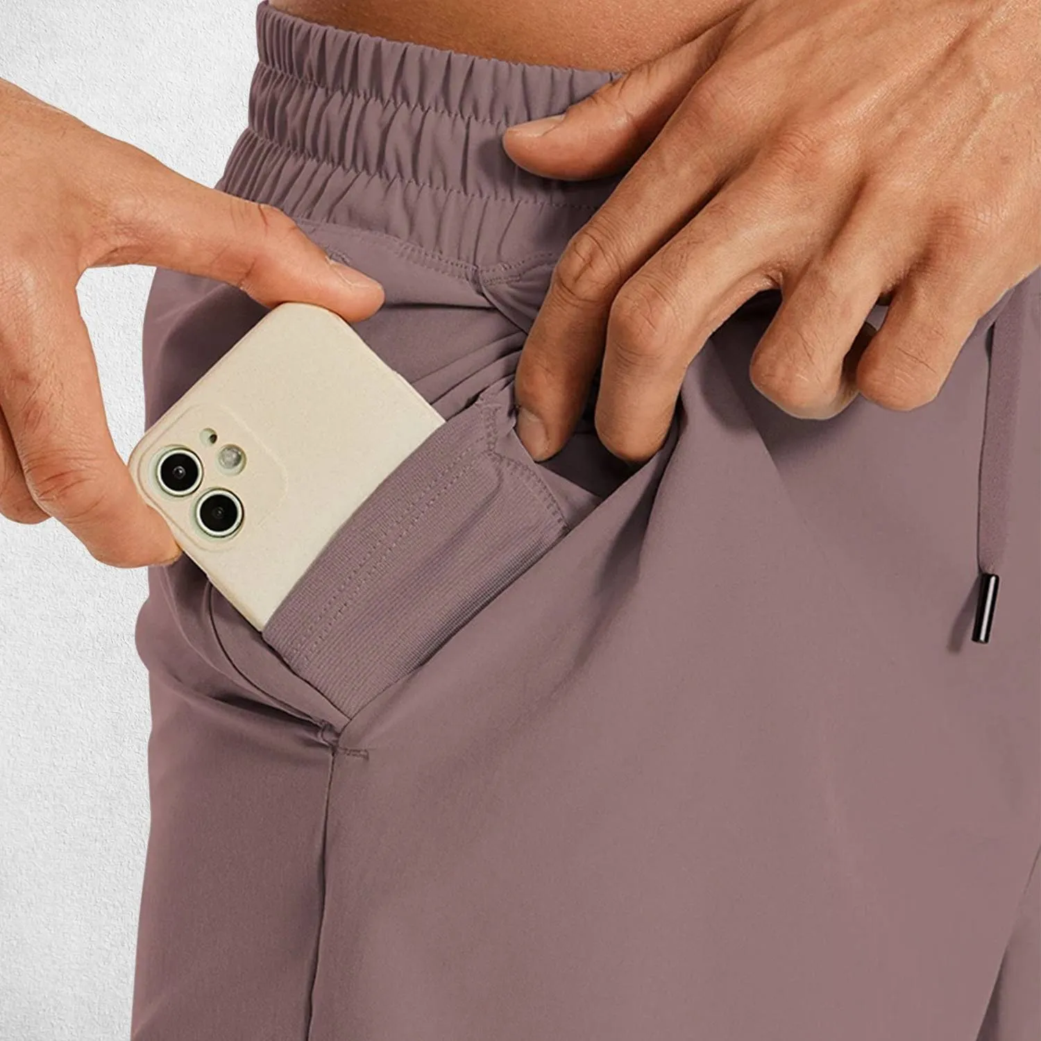 GPW Men's Lightweight Quick-Dry Workout Shorts with Pockets