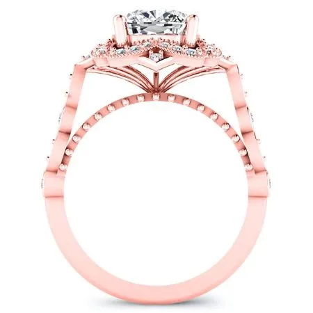 Hana - Cushion Moissanite Bridal Set
