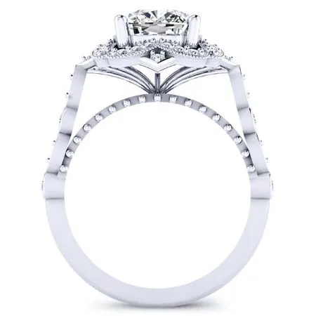 Hana - Cushion Moissanite Bridal Set