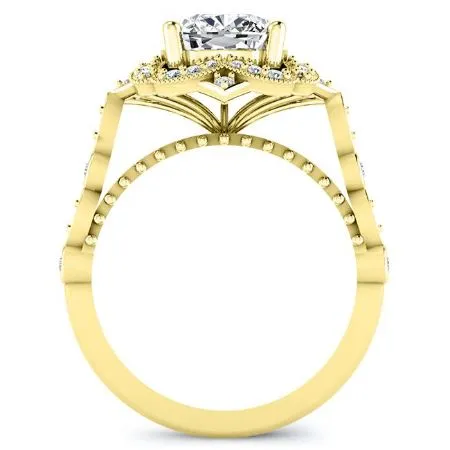 Hana - Cushion Moissanite Bridal Set