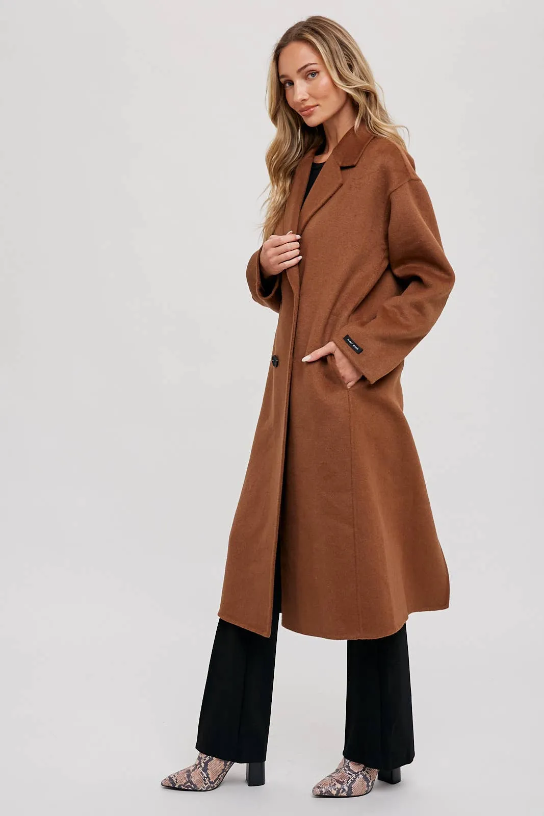 HANDMADE DOUBLE BREASTED LONGLINE COAT