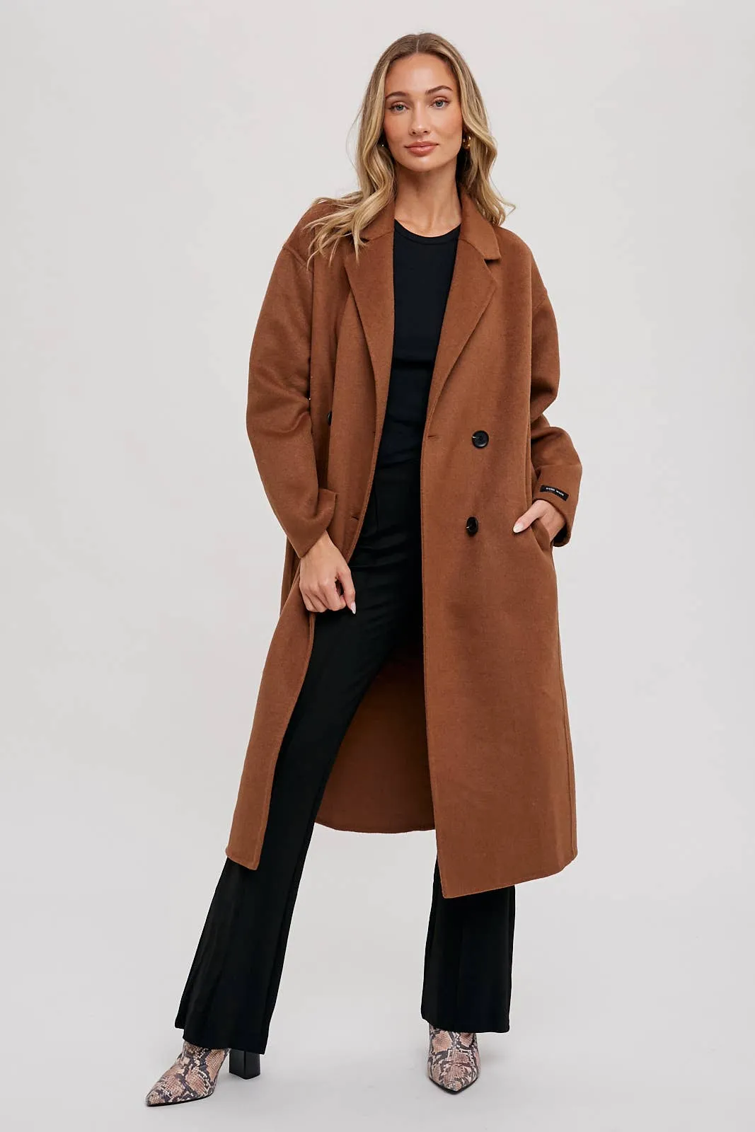 HANDMADE DOUBLE BREASTED LONGLINE COAT