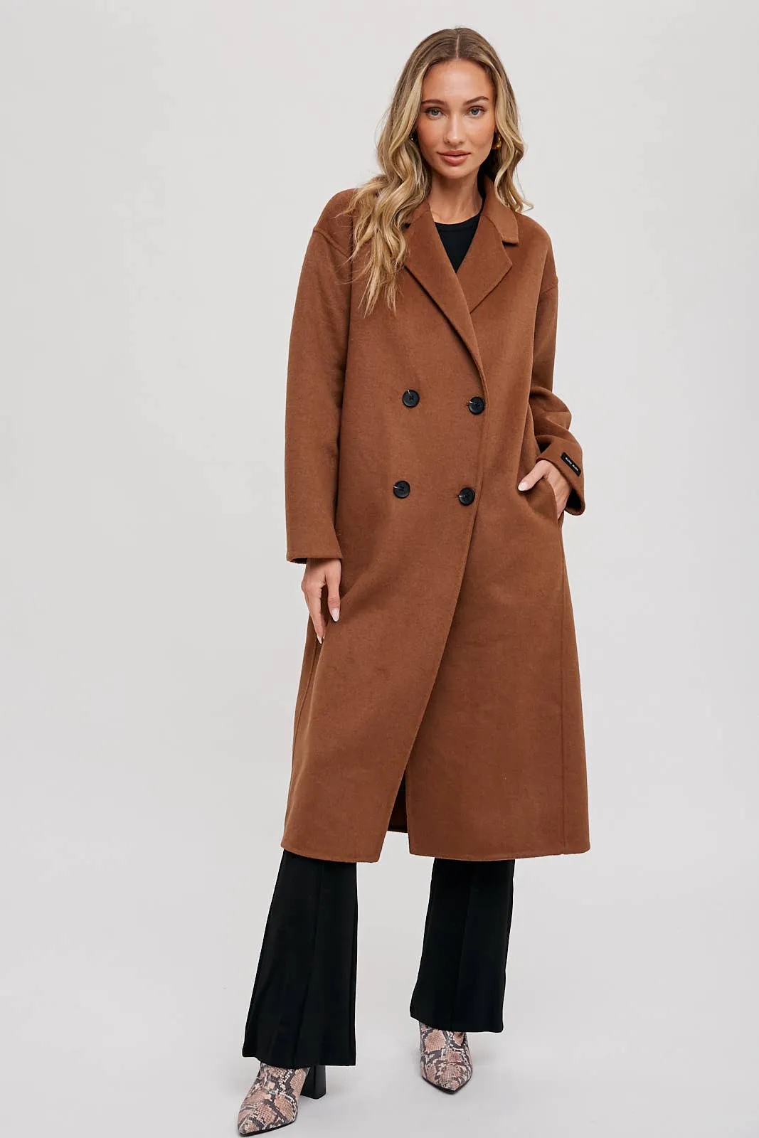 HANDMADE DOUBLE BREASTED LONGLINE COAT