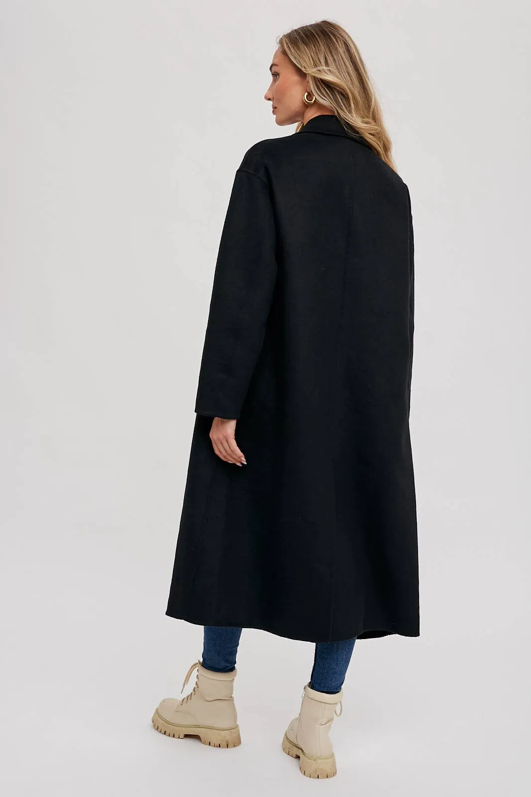 HANDMADE DOUBLE BREASTED LONGLINE COAT