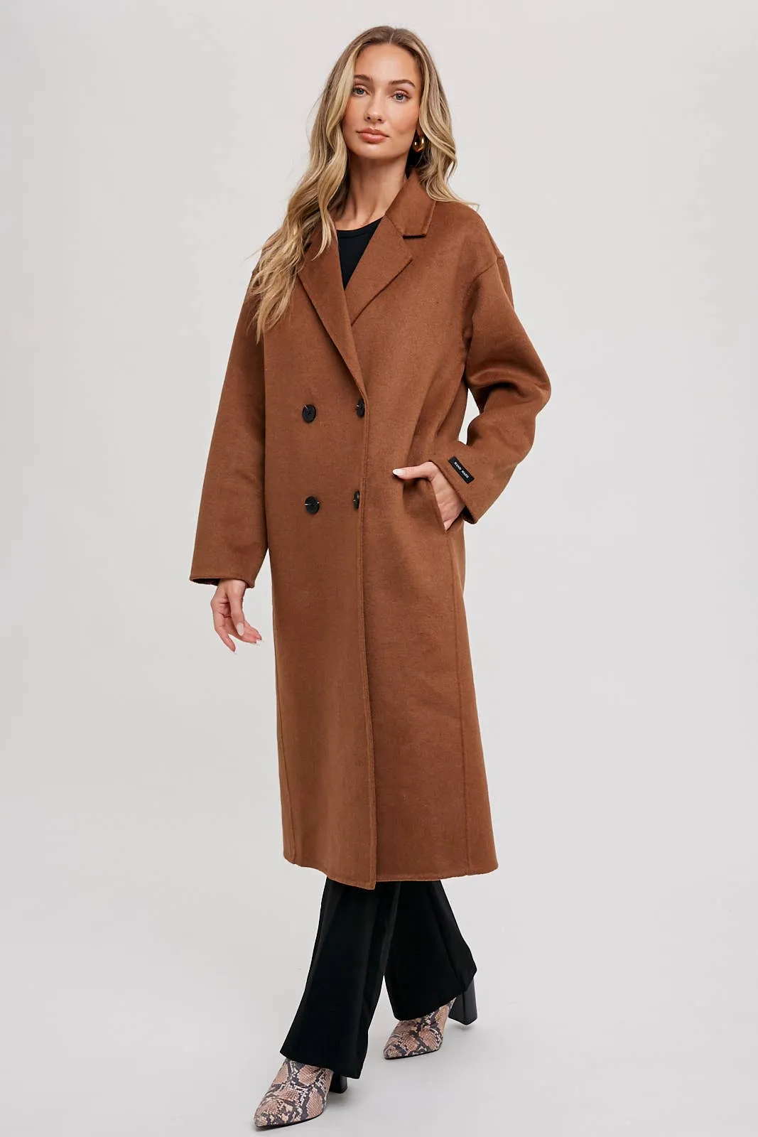 HANDMADE DOUBLE BREASTED LONGLINE COAT