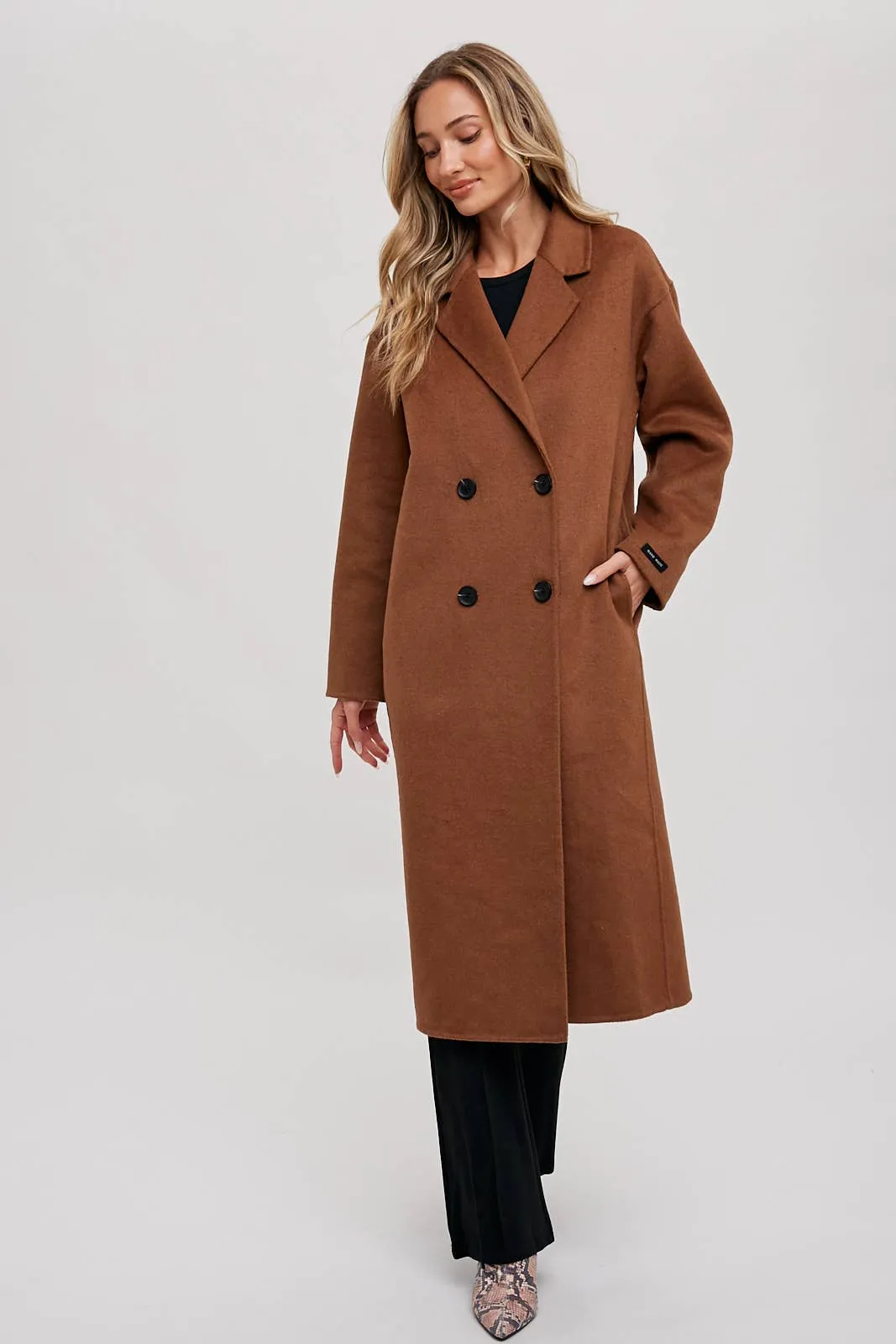 HANDMADE DOUBLE BREASTED LONGLINE COAT