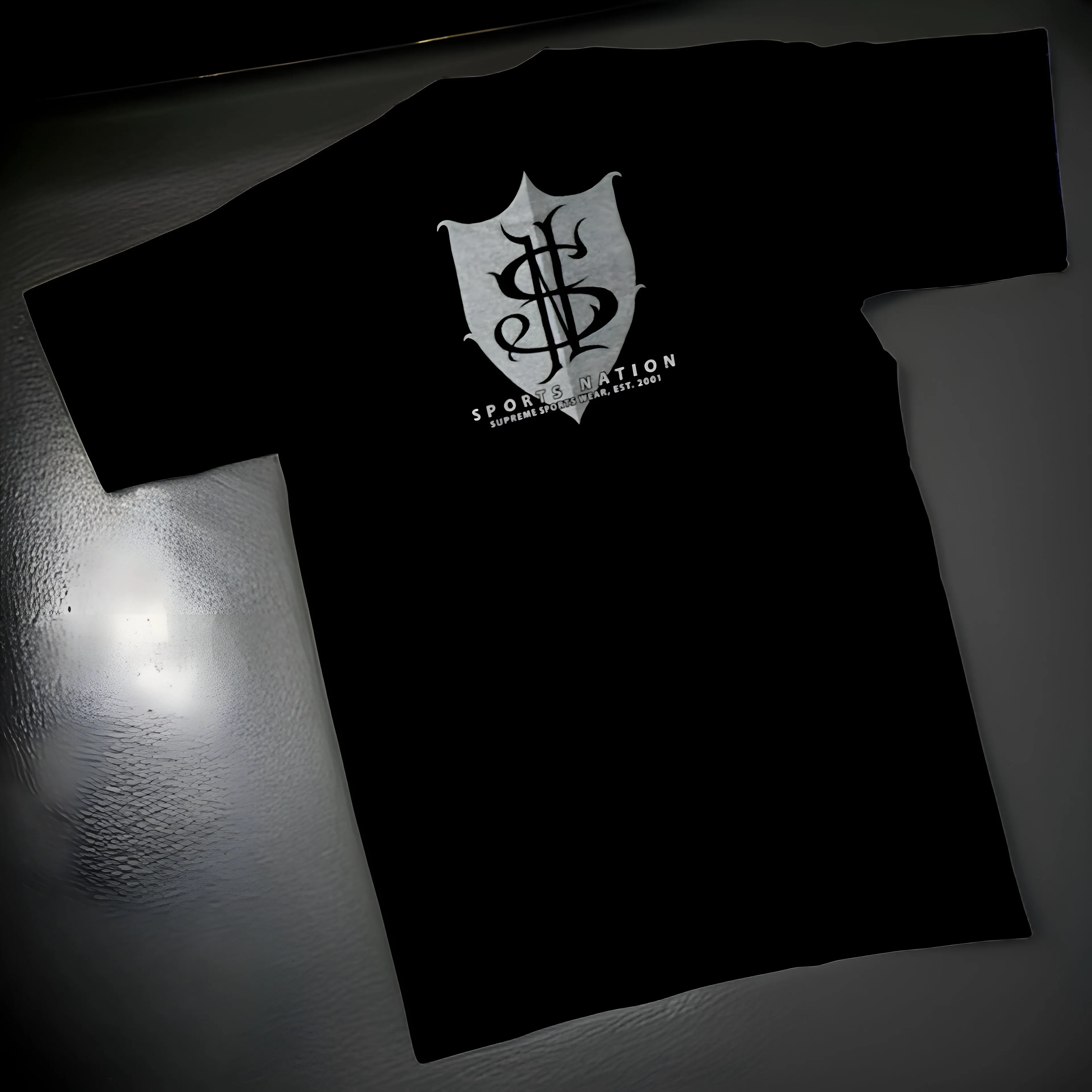 *<SC>* (BLACK) ~THE NATION~ HEAVY COTTON JUMBO PRINT TEES