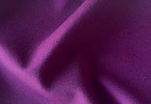 Lush French Violet Wool & Cashmere Blend Coating (Made in Italy)