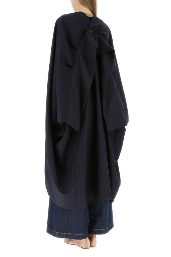 MAISON MARGIELA | NAvy blue wool blend cape