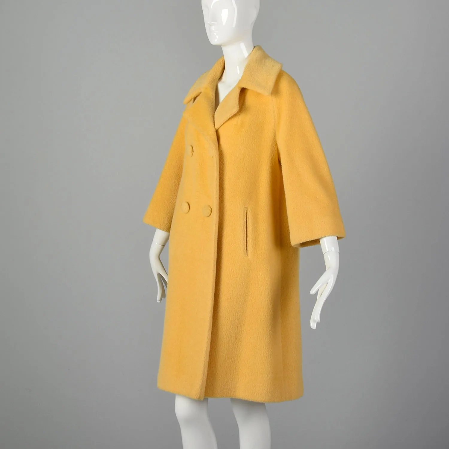 Medium 1950s Lilli Ann Yellow Winter Coat