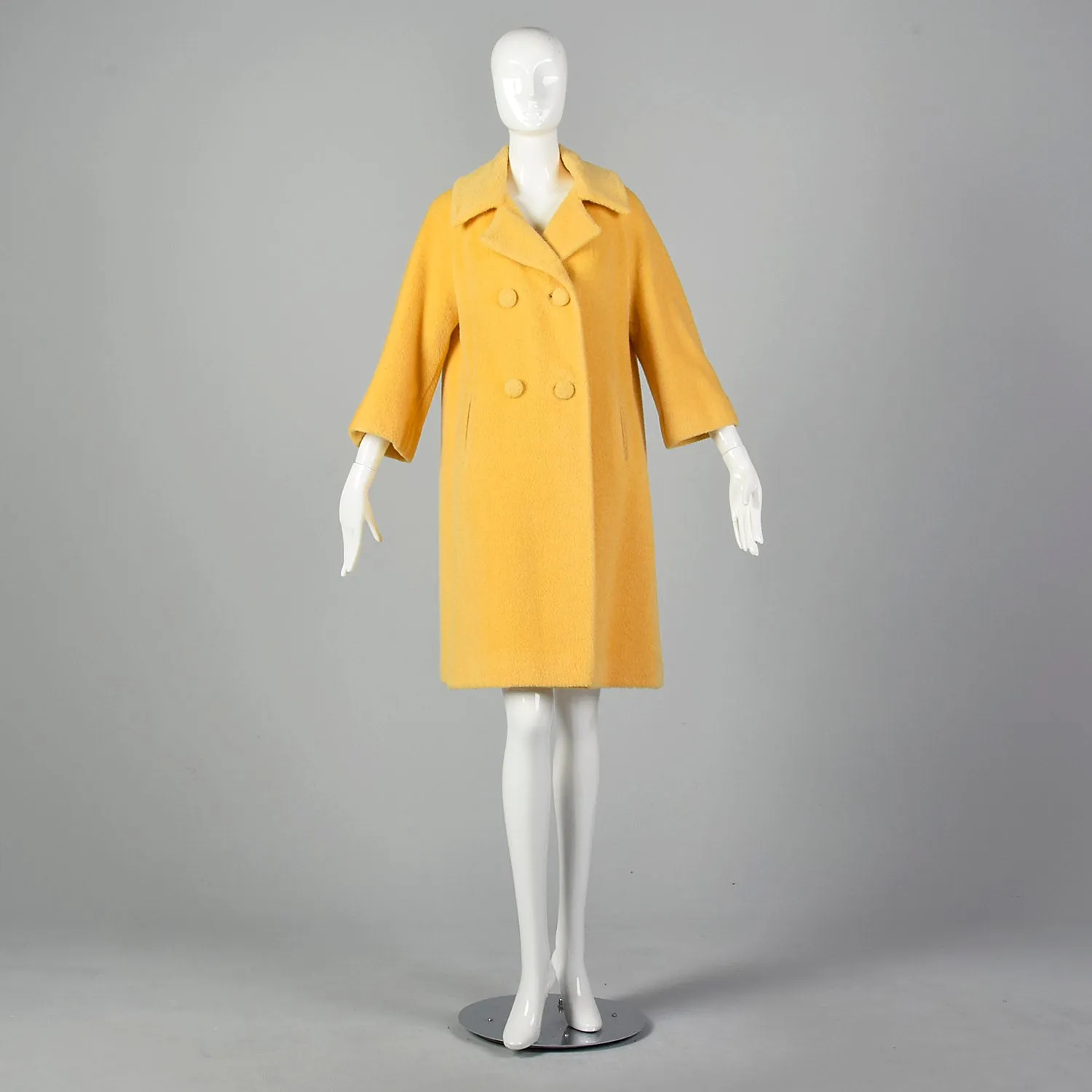Medium 1950s Lilli Ann Yellow Winter Coat