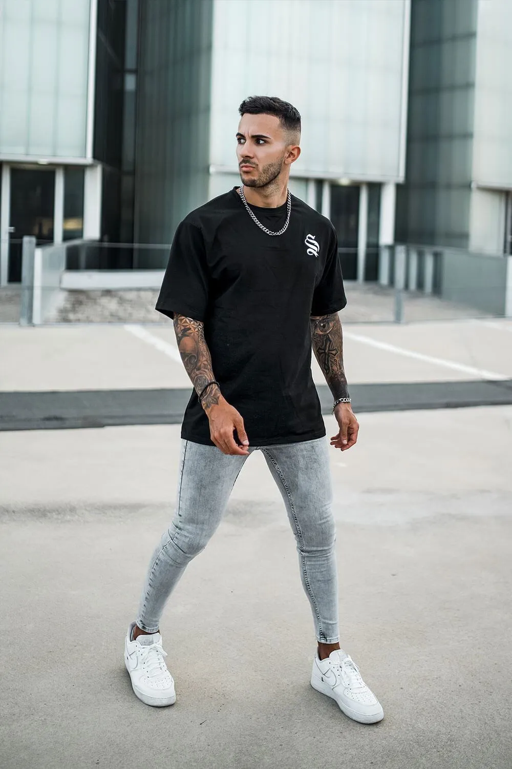 Non Rip Spray On Jeans - Acid Grey