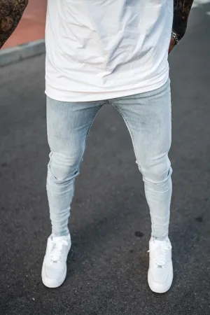 Non Rip Spray On Jeans - Light Blue