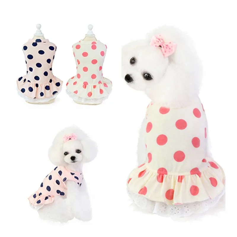 Pretty Polka Dot Dog Dress