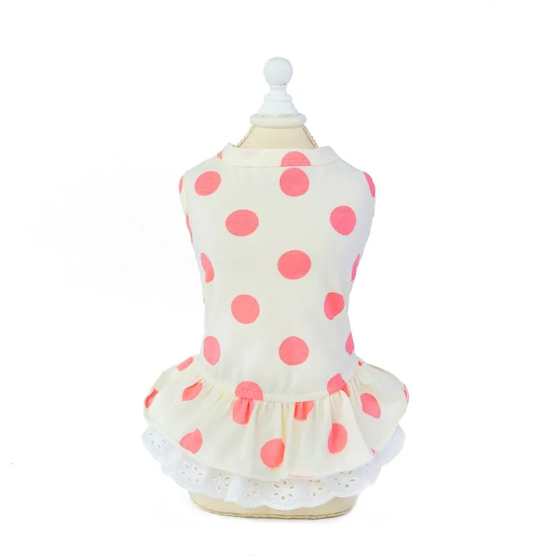 Pretty Polka Dot Dog Dress