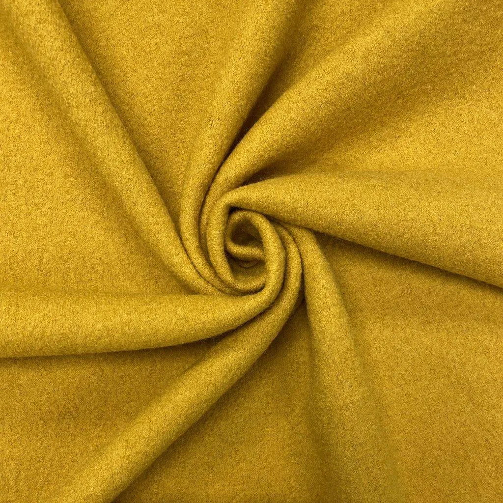 Remnants of Plain 100% Boiled Wool Fabric