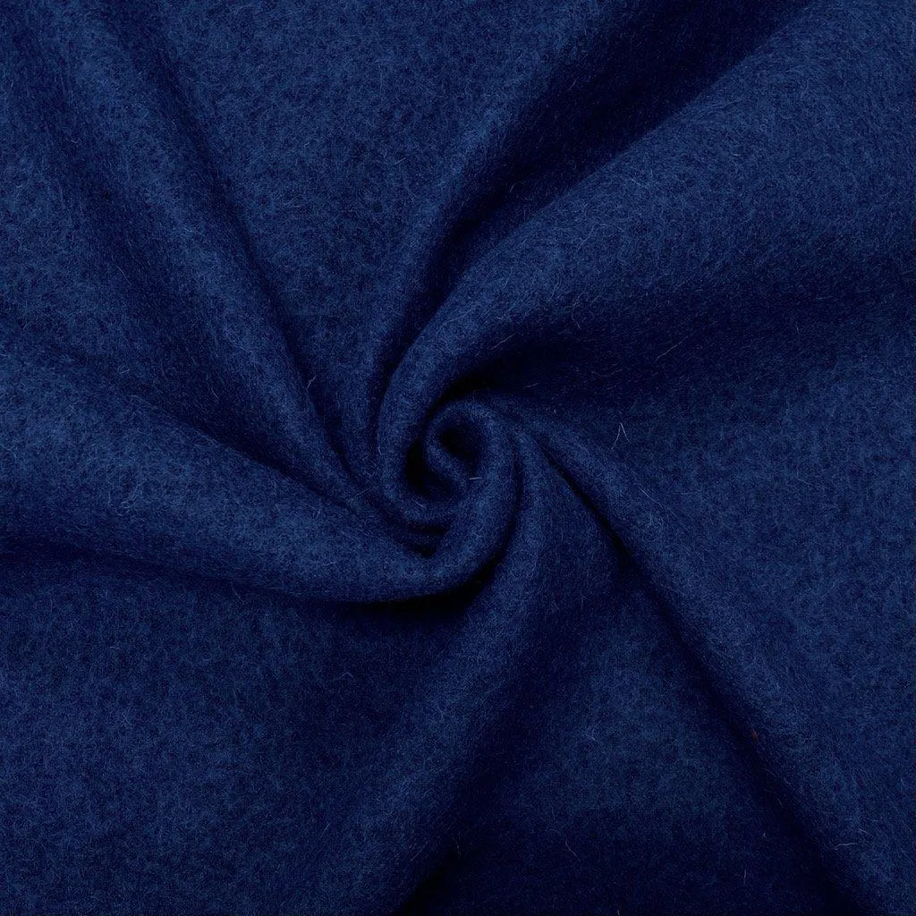 Remnants of Plain 100% Boiled Wool Fabric