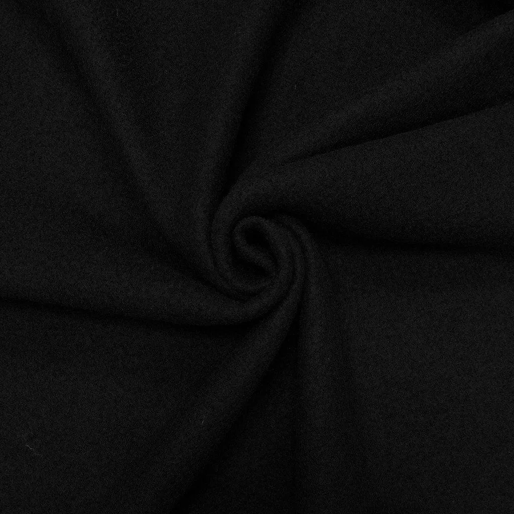 Remnants of Plain 100% Boiled Wool Fabric