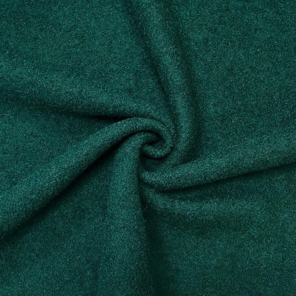 Remnants of Plain 100% Boiled Wool Fabric