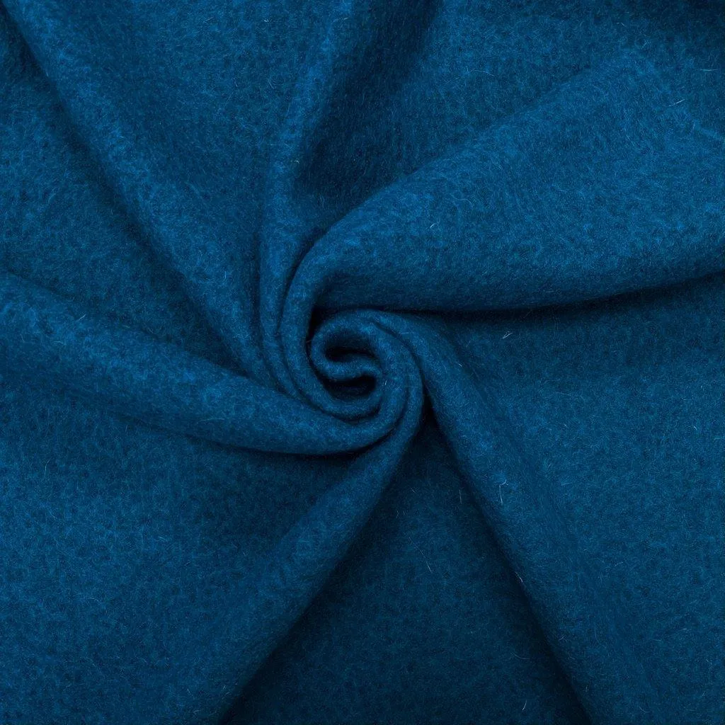 Remnants of Plain 100% Boiled Wool Fabric