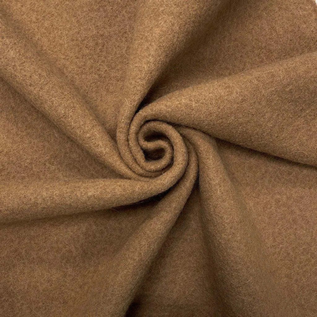 Remnants of Plain 100% Boiled Wool Fabric