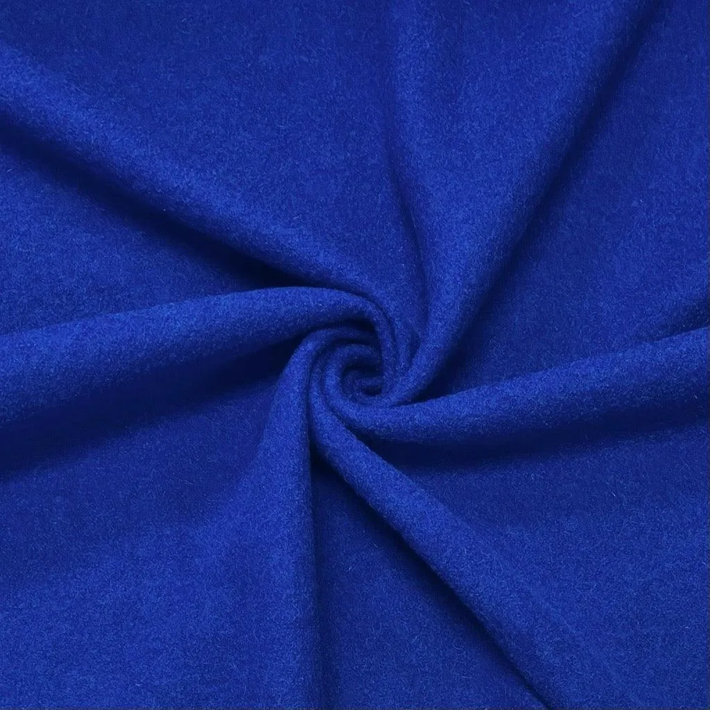 Remnants of Plain 100% Boiled Wool Fabric