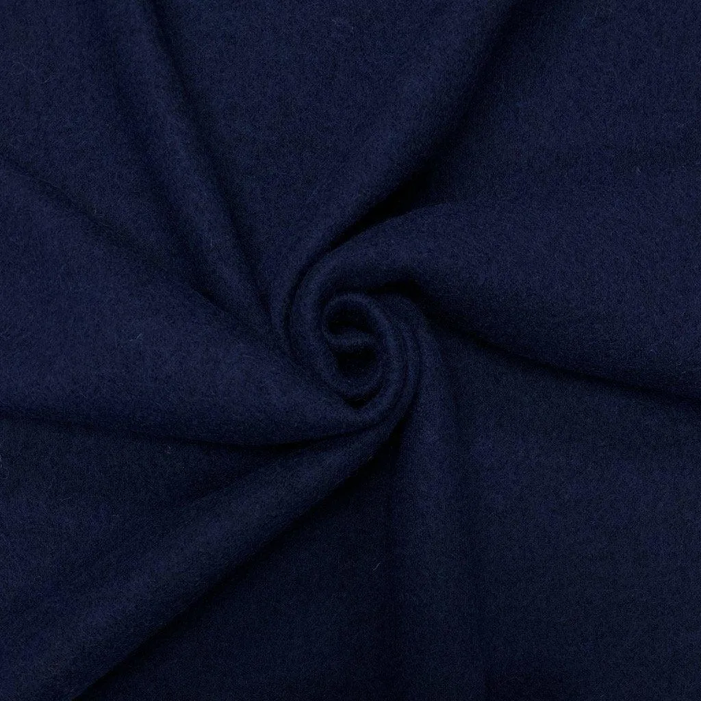 Remnants of Plain 100% Boiled Wool Fabric
