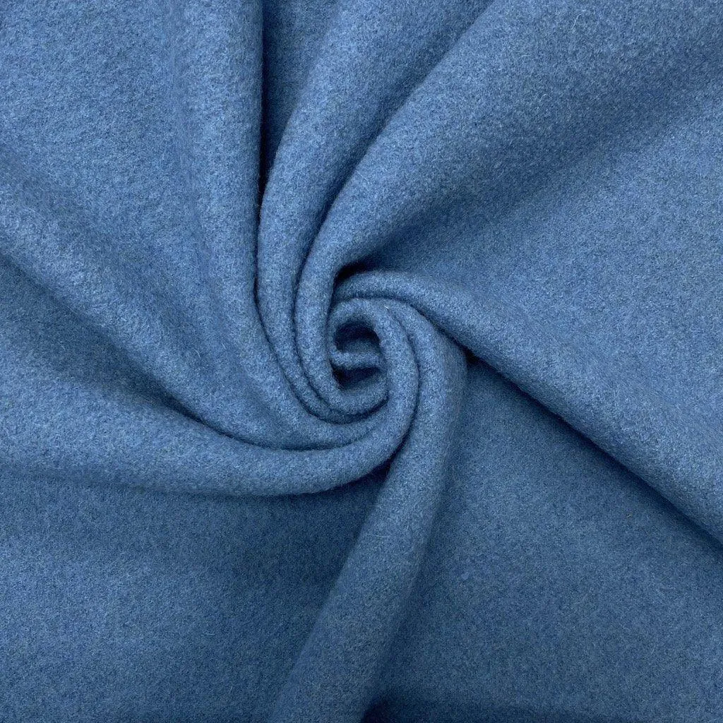 Remnants of Plain 100% Boiled Wool Fabric