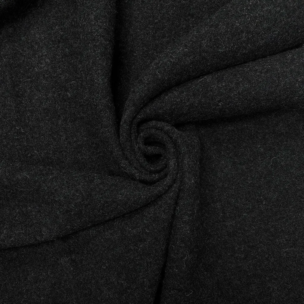 Remnants of Plain 100% Boiled Wool Fabric