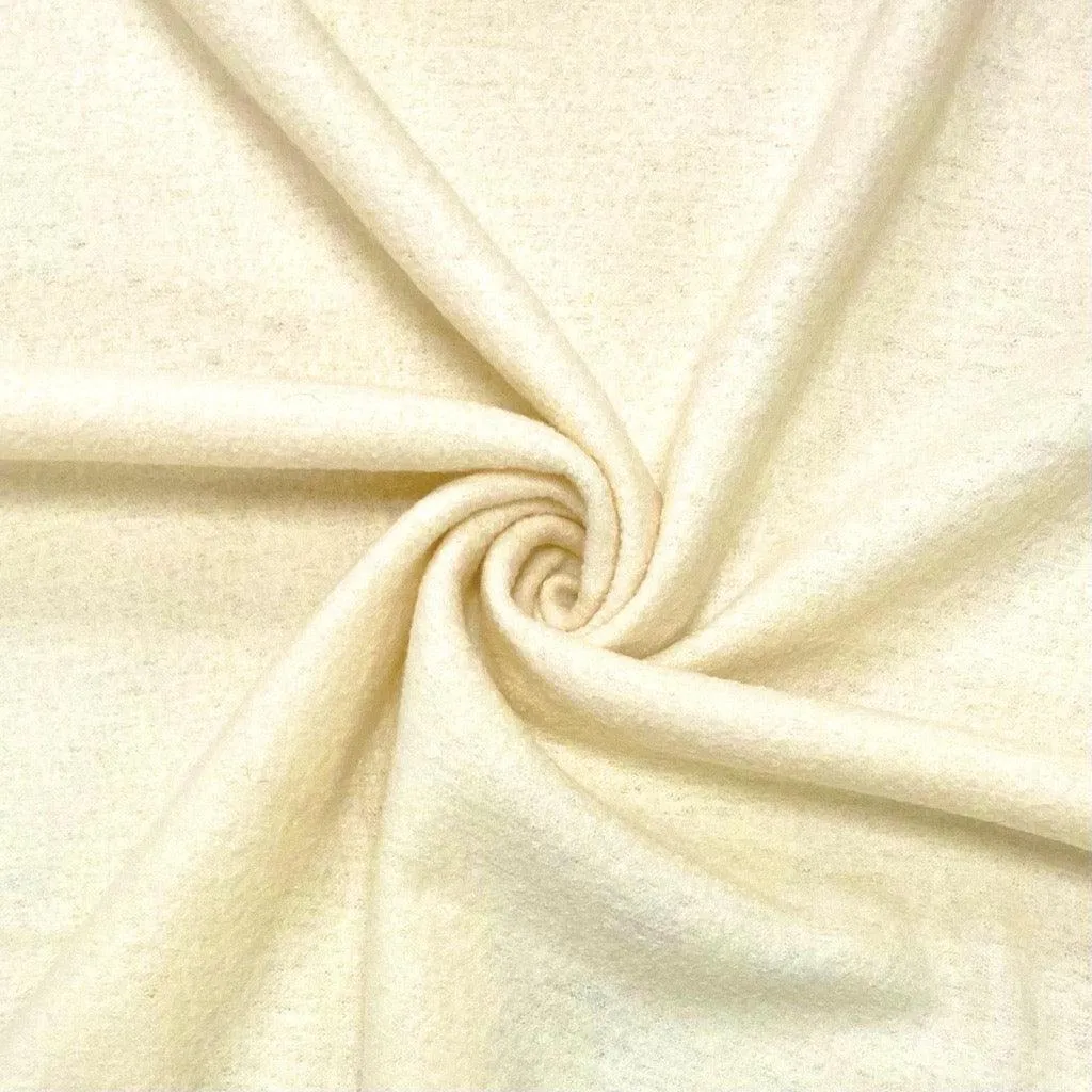 Remnants of Plain 100% Boiled Wool Fabric
