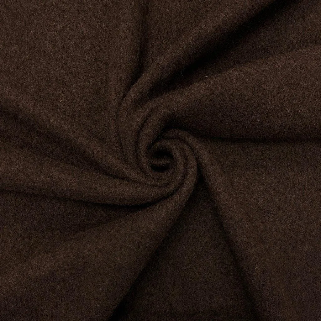 Remnants of Plain 100% Boiled Wool Fabric