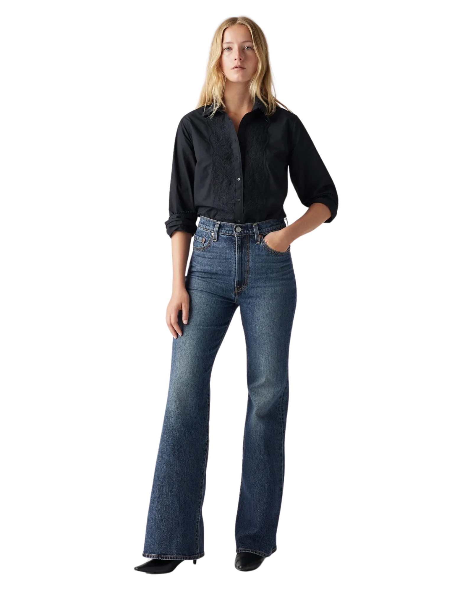 Ribcage Bell Jeans in Romantic Story