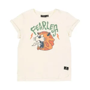 Rock Your Kid Fearless Cream Short Sleeve T-Shirt
