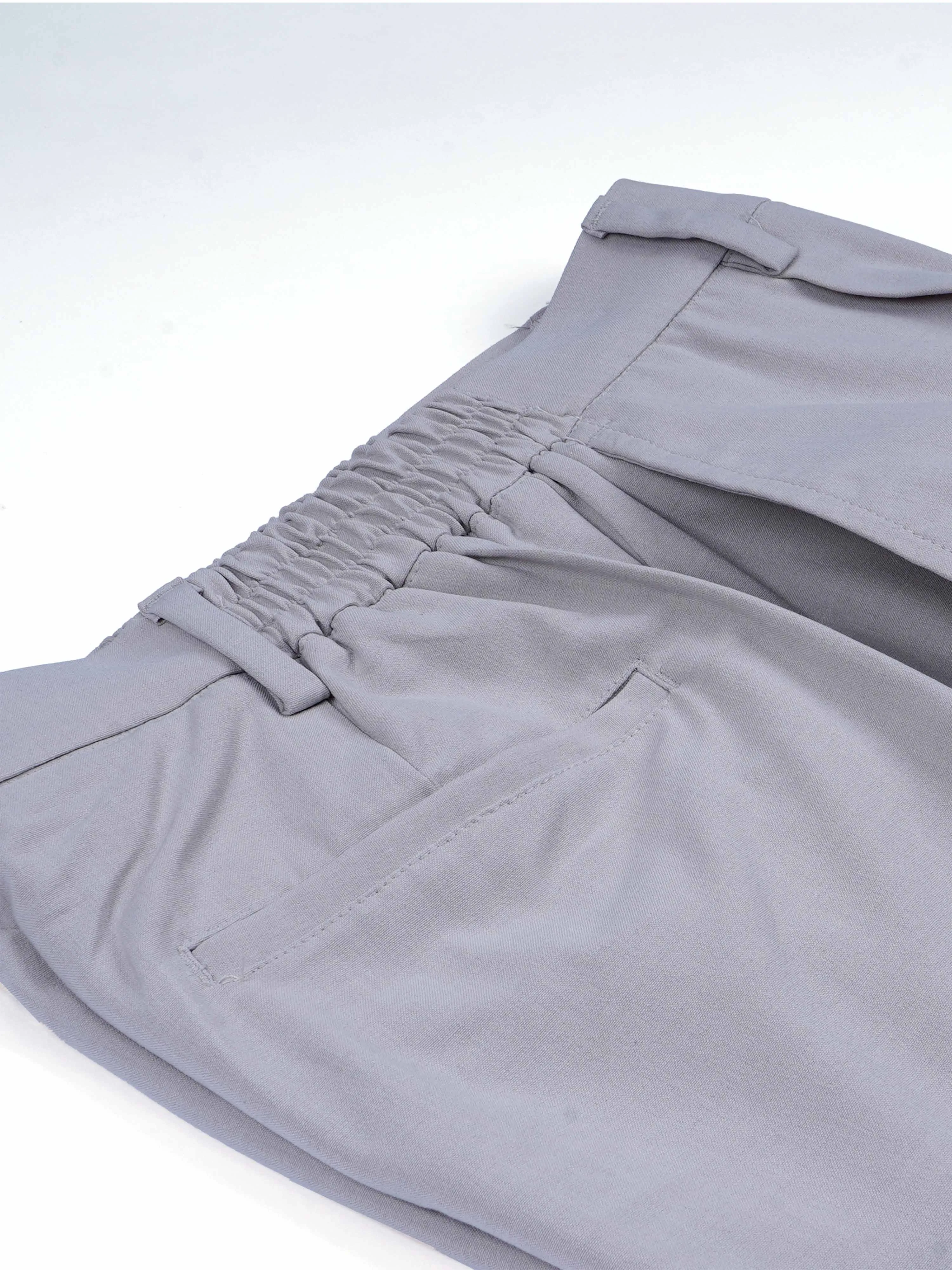 Soft Handle Relaxed Cream Trousers
