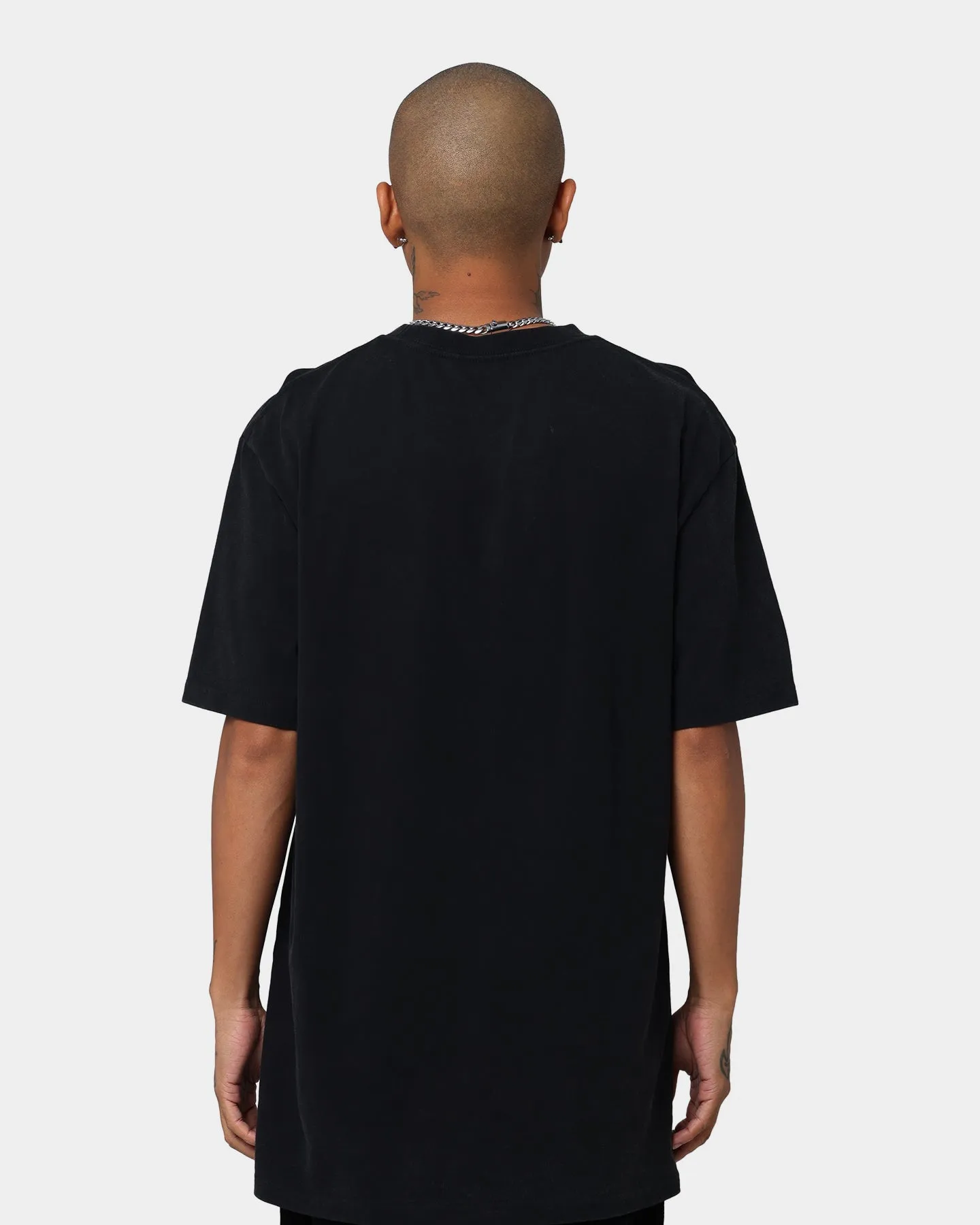 Tupac Blue Photo Short Sleeve T-Shirt Washed Black