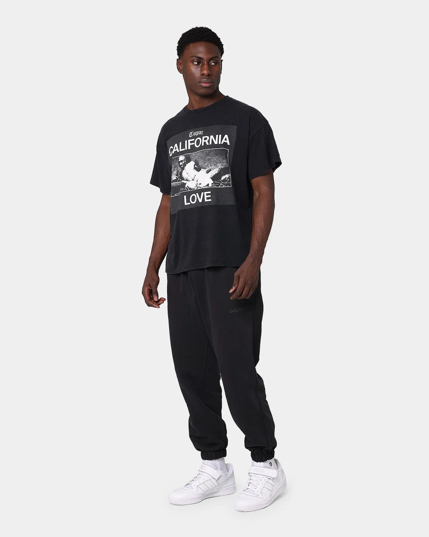 Tupac California Love Short Sleeve T-Shirt Washed Black