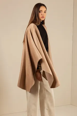 Uxa Cape Baby Alpaca Suri Color Beige