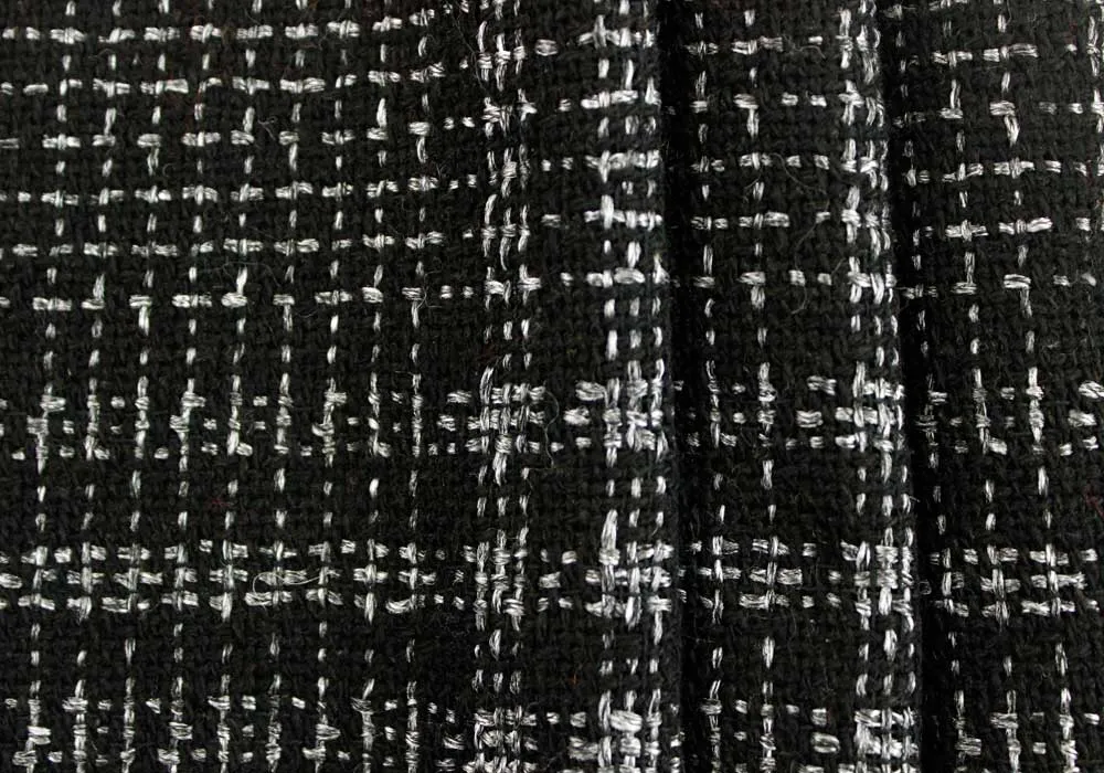 Variegated Pewter Greys Wool Plaid