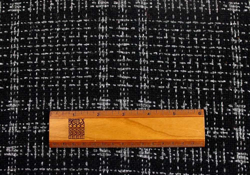 Variegated Pewter Greys Wool Plaid