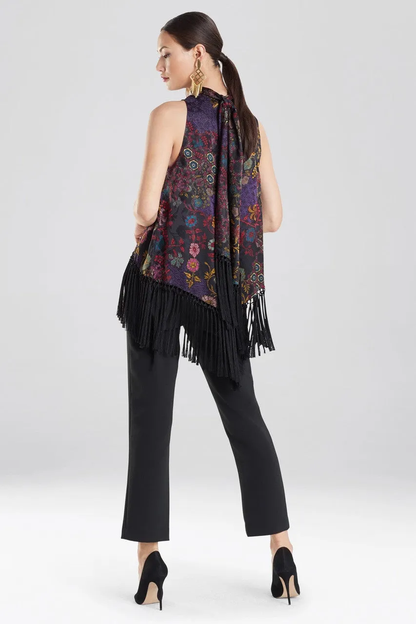 Vintage Floral Fringe Top
